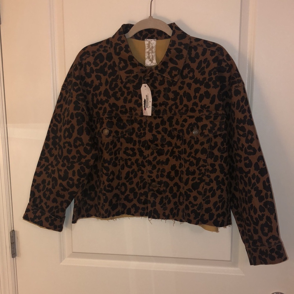 Brown Animal Print Cotton Blend Garment